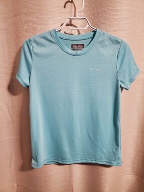 (4/$20) Eddie Bauer Boy's Light Blue Sleep Shirt